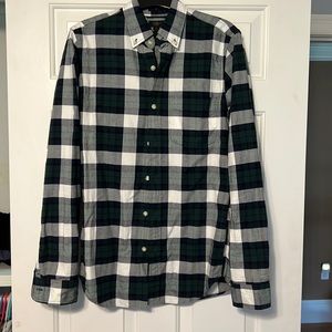 JCrew plaid button up